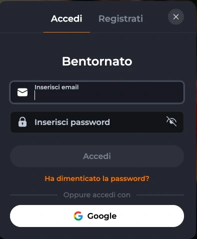 Corgibet Accedi